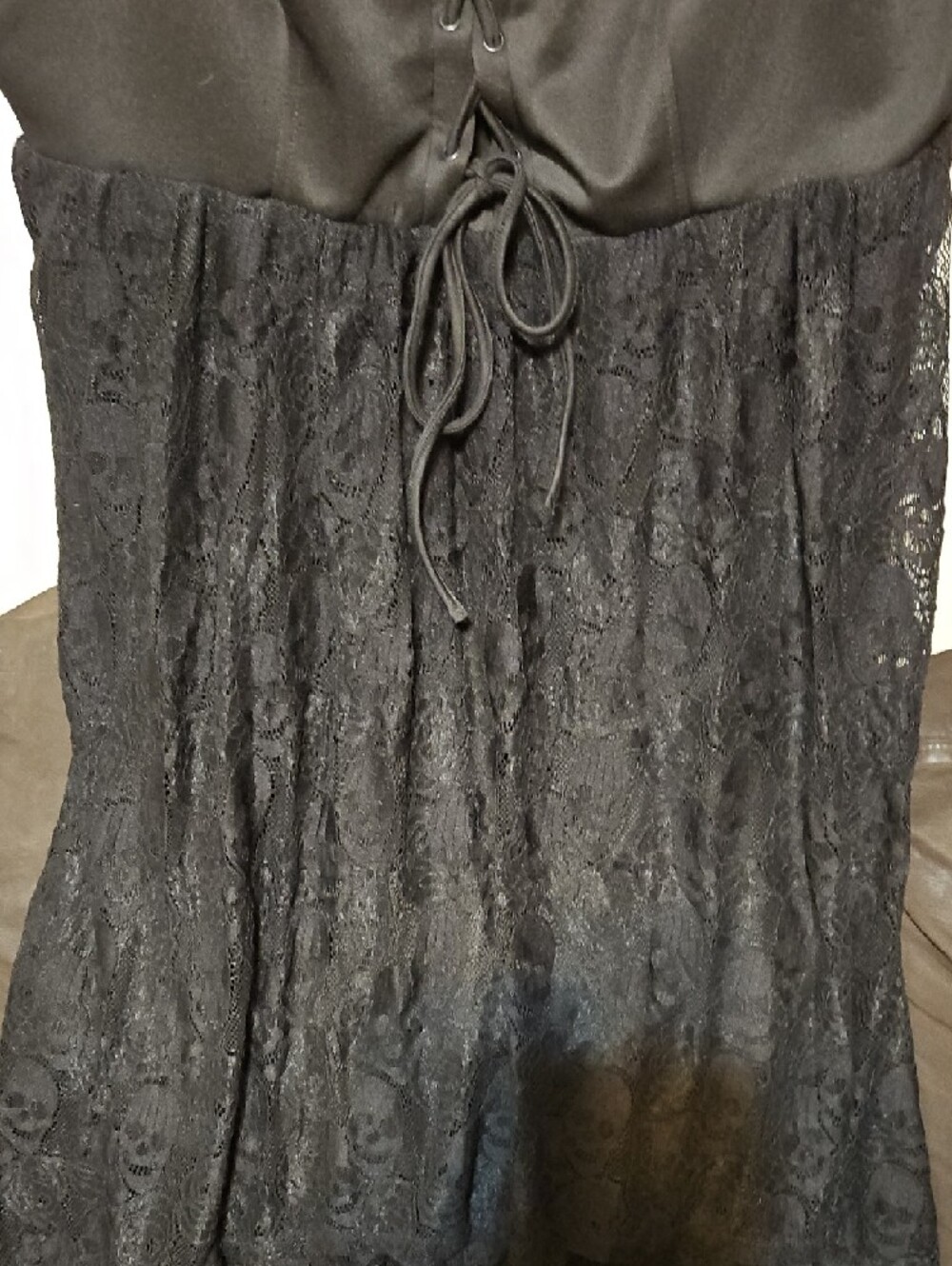 Hot Topic Black Lace High-Low Corset-Style Dress - Picture 4 of 10